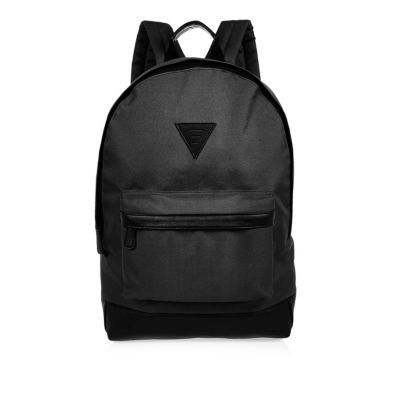 Black minimal backpack